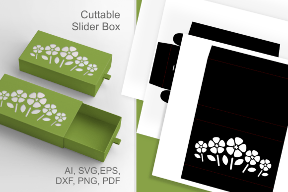 5 Primroses Sliding Drawer Favor Box: A 3D SVG Shapes Review
