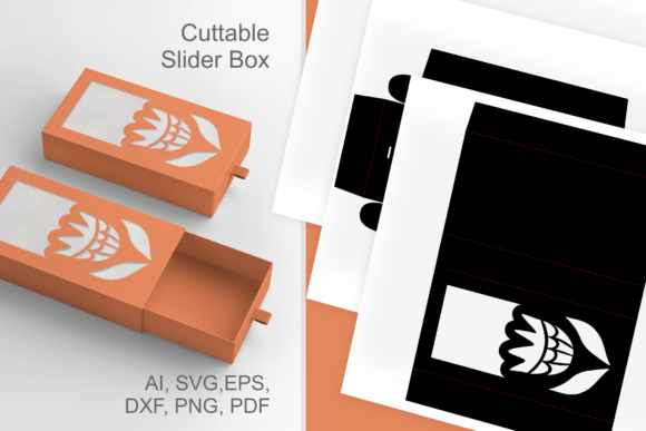 Abstract Flower 3D SVG: A Spring Gift Box Design