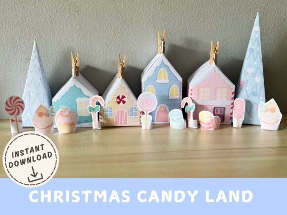 Christmas Candy Land 3D SVG: A Festive Branding Asset