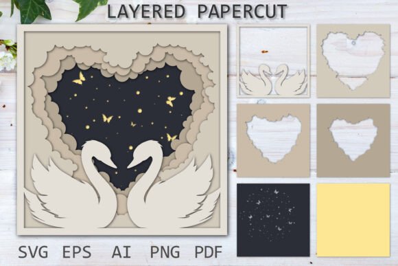 Exploring Layered Papercut Card, Shadow Box SVG