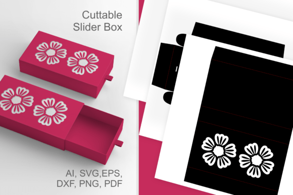 Flower Shaped Windows 3D SVG Shapes Box
