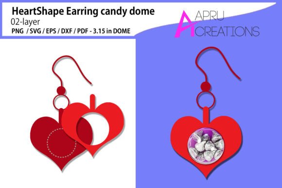 Heart Shape Earring Candy Dome: A 3D SVG Ornament Review