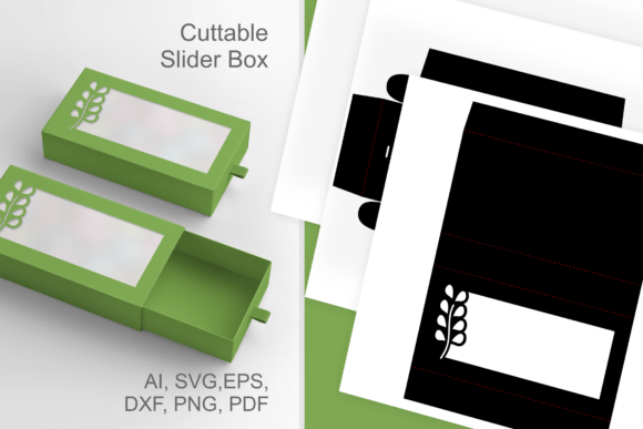 Herb Wide Window 3D SVG: A Fall Gift Box Design
