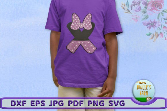 Polka-dot Monogram Letter X: A 3D SVG for Birthdays