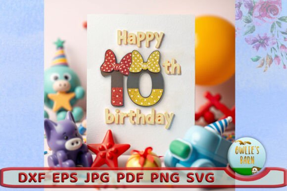 Polka-dot Number 0: A Playful 3D SVG for Birthday Branding