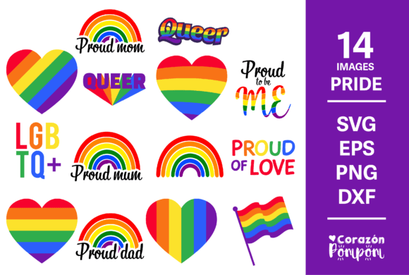 Pride SVG Bundle: 3D SVG Freebies for Local Branding