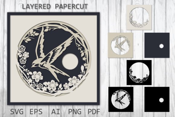 Review: Paper Cut Layered Papercut SVG Swallow for 3D SVG