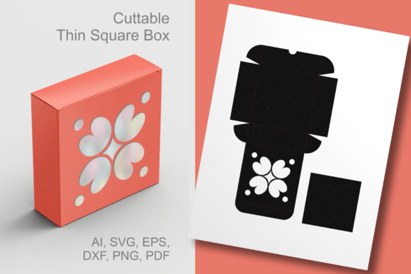 Scandi Flower Cutout: A 3D SVG for Elegant Gift Boxes