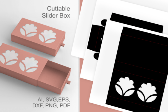 Springtime Windows Slive and Drawer Box: A 3D SVG Gift Box Gem